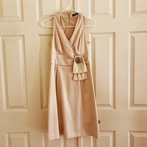 👸ELLEN TRACY CHAMPAGNE ClASSIC DRESS👸